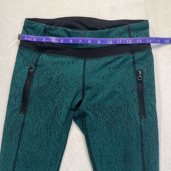 Lululemon 7/8 green and mesh leggings size 6 - Picture 7 of 15